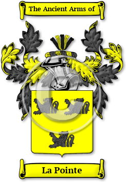 La Pointe Family Crest Download (jpg) Legacy Series - 150 DPI